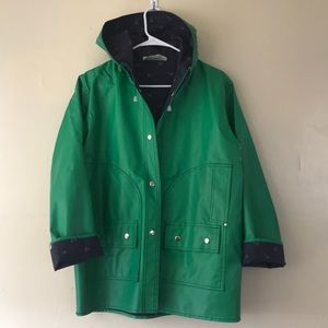 Vintage 80’s Green Rainskins Hooded Raincoat